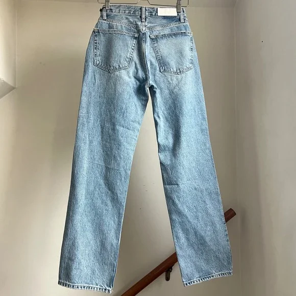 Re/Done 90s Comfy Jean Distressed Ripped Sunfaded Destroy Baggy Size 23 NWT - Picture 9 of 13